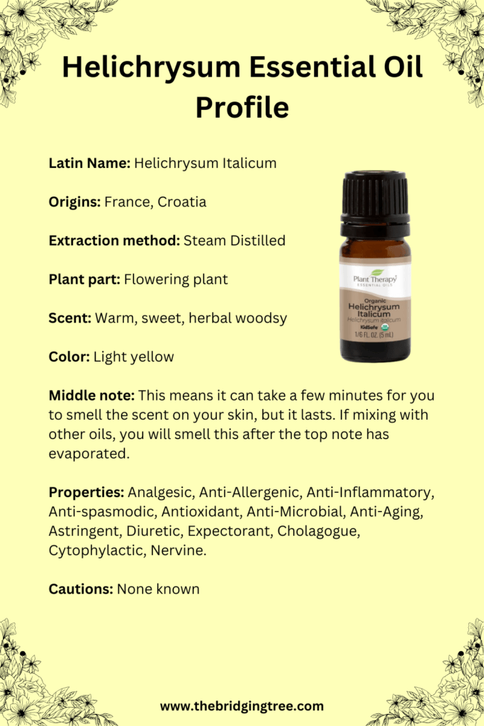 Helichrysum Essential Oil profile